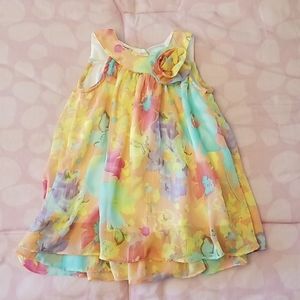 Blueberi Boulevard Baby Girl Chiffon Swing Dress